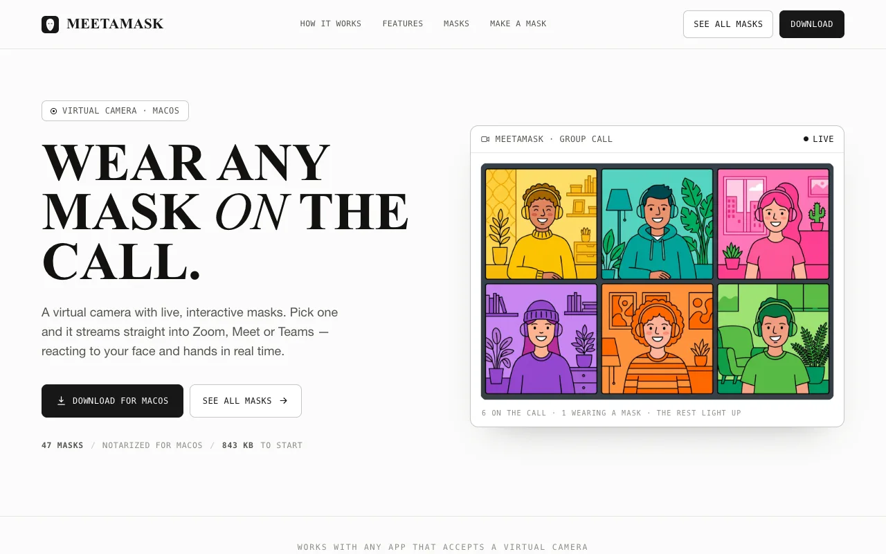 MEETAMASK homepage